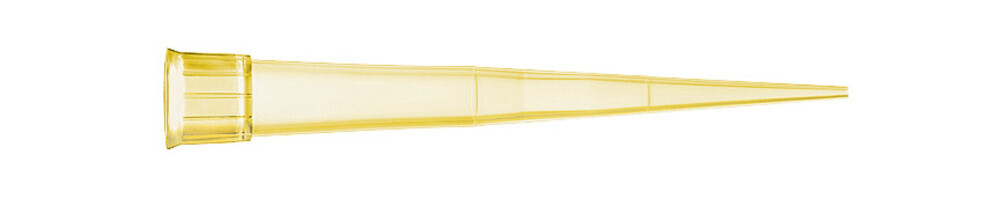 Pipette tips 2-200 μl, Standard, Bag, Non sterile, yellow, 1000 Pieces