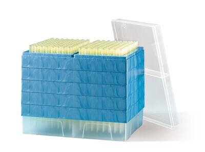 Pipettenspitzenstation Mμlti® TipStation 1-200 μl, gelb, Standard, steril, 4800 Stück