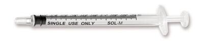 Disposable syringe SOL-M Without savings mandrel, 100 pieces