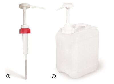 Pompa dosatrice con chiusura, DIN 55, 1 pezzo