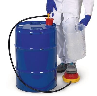 Pompe de réservoir OTAL® PE à usage unique Commande au pied, 1 pièce