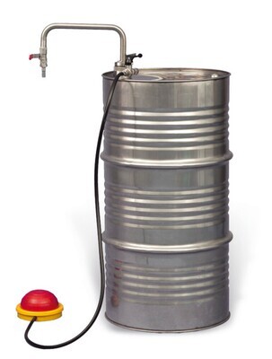 Foot-operated solvent pumps, with outlet arch, 1 piece