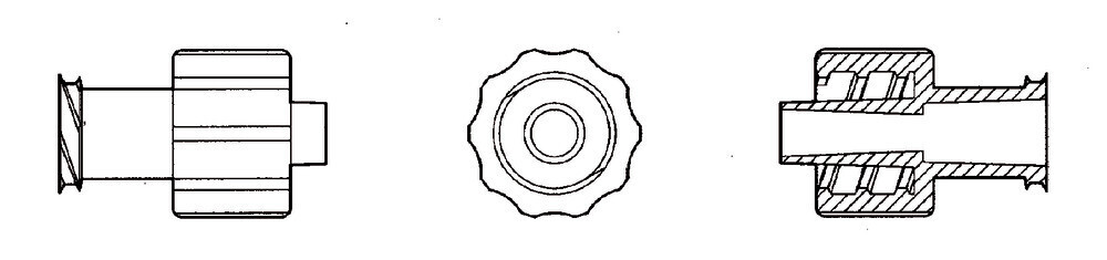 Luer connector ROTILABO®, Gesch. for, Luer Lock male / Luer Lock female, 10 Pieces