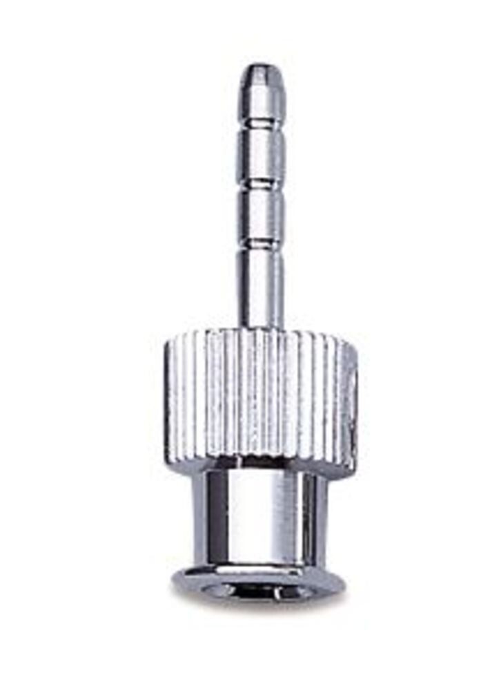 Metal Luer Tube Connector with Straight Ends, Gesch. for, LLM / hose within 1.5 mm, 1 piece