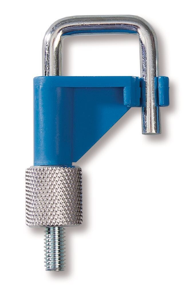 Colored hose clamp, Gesch. for, Hose outside up to 20 mm, blue, 1 piece