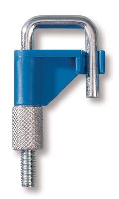 Colored hose clamp, Gesch. for, Hose outside up to 15 mm, blue, 1 piece