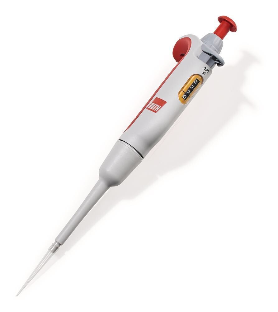 Single-channel microliter pipette ROTILABO®, 20 to 200 µl, 1 piece