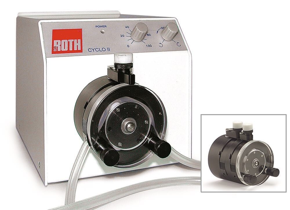 Peristaltic pump ROTH Cyclo II Pump head with 3 rollers, 2-channel, 1 piece