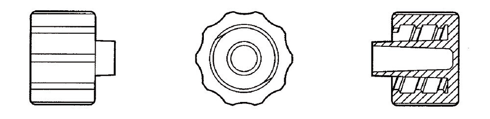 Luer grinding plugs ROTILABO®, Gesch. for, Luer Lock female, 10 pieces