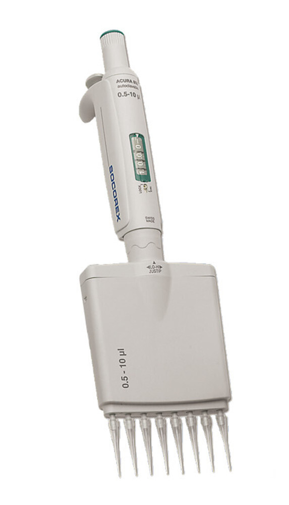 Multi-channel microliter pipette Acura® manual 8-channel, 5 to 50 µl, 1 piece