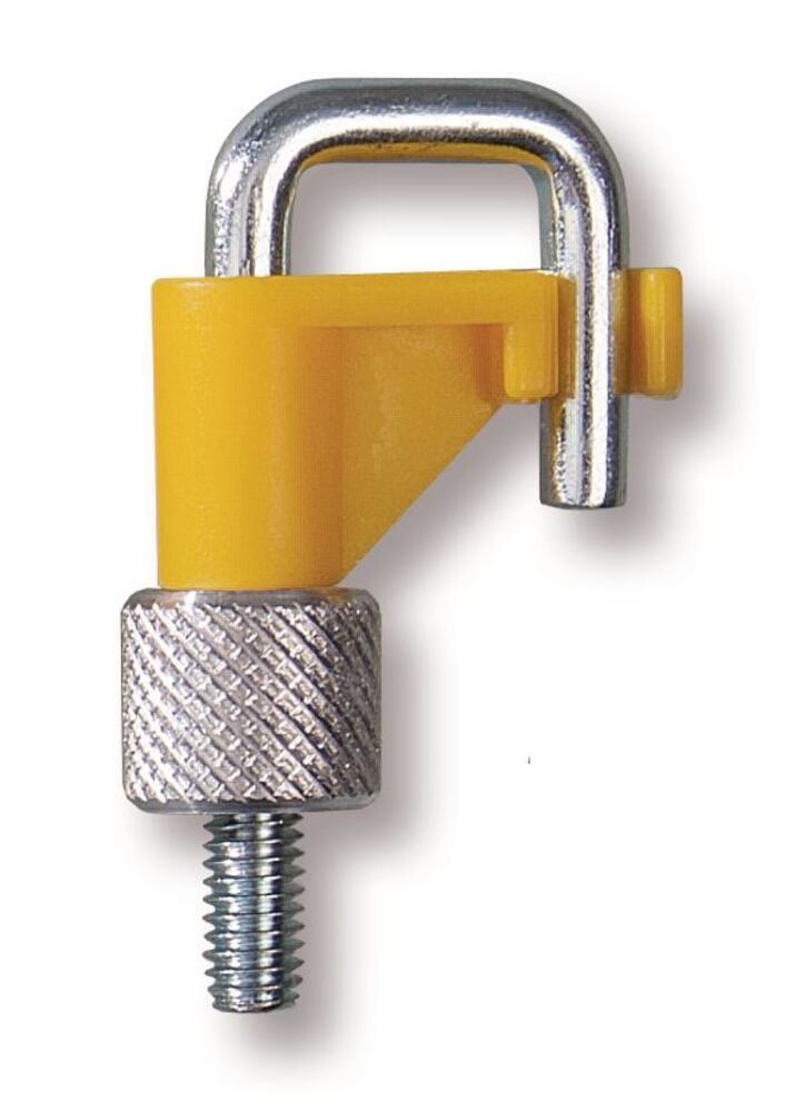 Colored hose clamp, Gesch. for, Hose outside up to 10 mm, yellow, 1 piece