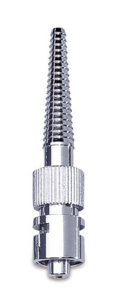 Conector de tubo Luer de metal con extremos cónicos, Gesch. para LLF / manguera - interior 2-6 mm, 1 pieza