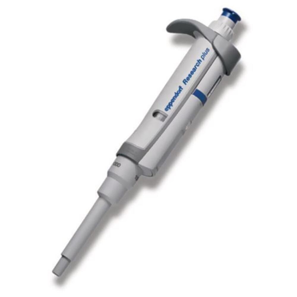 Single-channel microliter pipette Eppendorf Research® plus, 100 to 1000 µl, blue, 1 piece