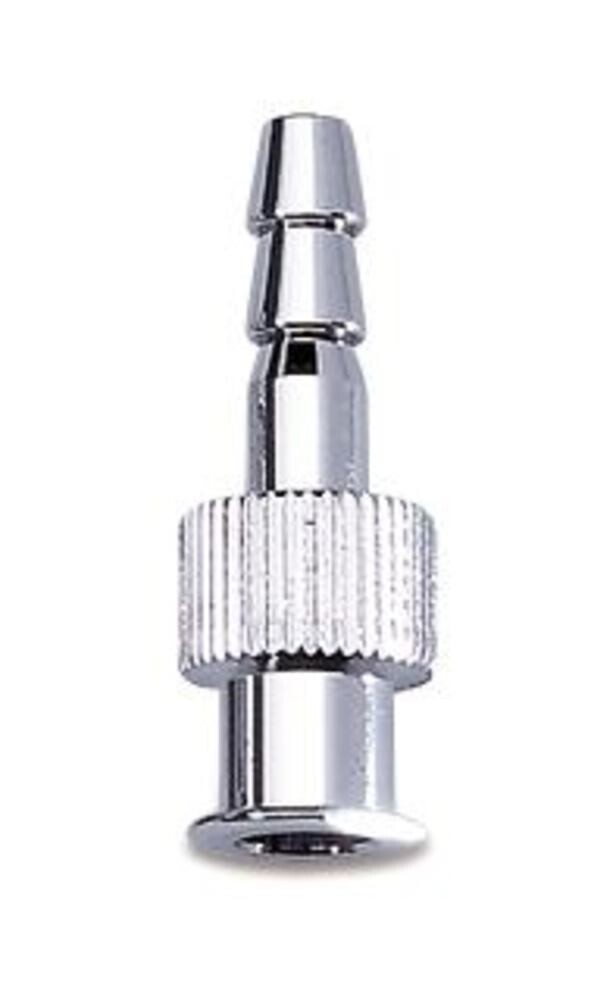 Connecteur de tube Luer en métal avec extrémités droites, Gesch. pour, LLM / tuyau intérieur 3,0 mm, 1 pièce