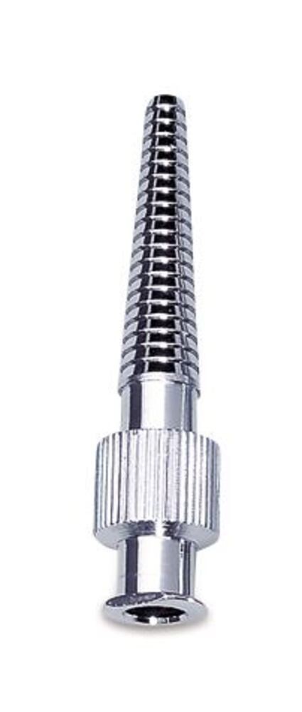 Luer tubing connector made of metal with conical ends, Gesch. for, LLM / hose - inside 2-6 mm, 1 piece