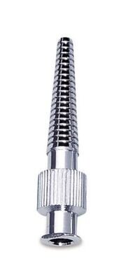 Luer tubing connector made of metal with conical ends, Gesch. for, LLM / hose - inside 2-6 mm, 1 piece