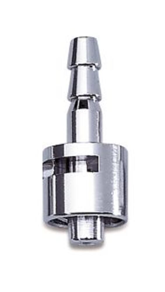 Metal Luer Tube Connector with Straight Ends, Gesch. for, LLF / hose inside 3.0 mm, 1 piece