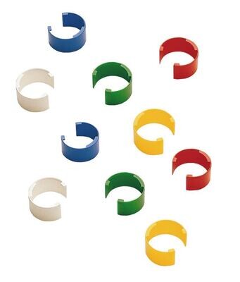 Accesorios para pipetas de microlitros Pipetman®, clips Coloris (surtidos en 5 colores), 10 piezas