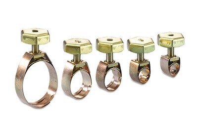 Fascette stringitubo ROTILABO® con vite conduttiva, Gesch. per, Tubo esterno 22-27 mm, 10 pezzi