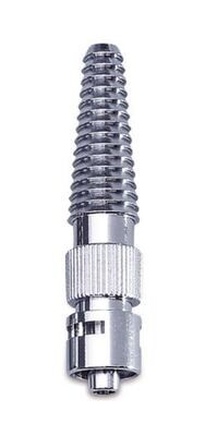Luer tubing connector made of metal with conical ends, Gesch. for, LLF / hose - inside 5-9 mm, 1 piece