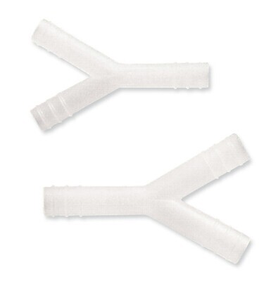 Hose connectors ROTILABO® Y-shape with straight ends, Gesch. for, Hose inside 10-11 mm, 10 Pieces