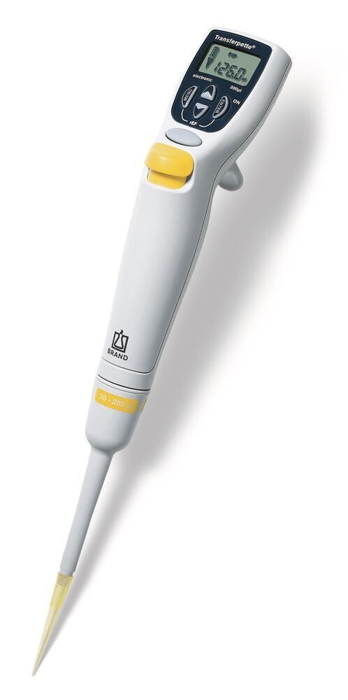 Einkanal-Mikroliterpipette Transferpette® electronic Mit Adapter, 10 bis 200 µl, 1 Stück
