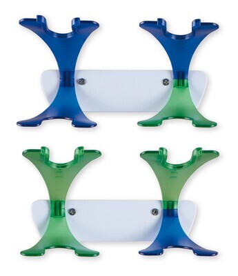 Wall holder for microliter pipettes, 2 pieces