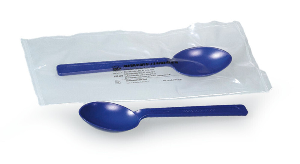 Probenlöffel SteriPlast® blau Detectable, 10 ml, 170 mm, 100 Stück