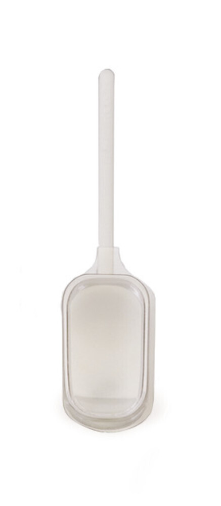 Sample spoons white with lid, 10 pieces