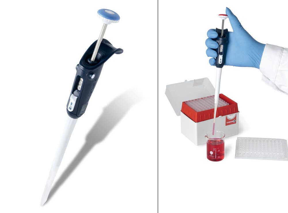 Pipette à déplacement direct MICROMAN® E, 3 à 25 µl, 1 pièce