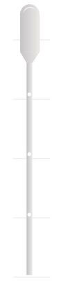 Pipette Pasteur con graduazione 0,3 ml, Non sterili, 1 x 500, 500 pezzi