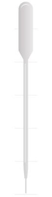 Pipetas Pasteur sin escala 3 ml, punta fina, 500 piezas