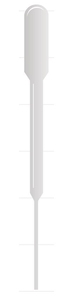 Pasteur pipettes no scale 3 ml, narrow shaft, 500 pieces