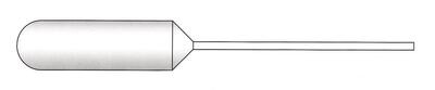 Pipetas Pasteur sin escala, 8 ml, no estériles, 1 x 250, 250 piezas