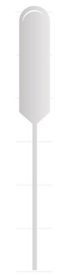 Pipetas Pasteur sin escala 10 ml, eje estrecho, 250 piezas
