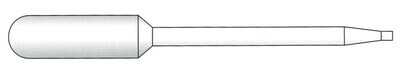 Pasteurpipetten ohne Skala, 5 ml, weite Öffnung, für viskose Medien, unsteril, 1 x 250, 137 mm, 250 Stück