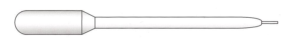 Pasteur pipettes ultra-thin syringes no scale, 3 ml, Non-sterile, 1 x 500, 147 mm, 500 pieces