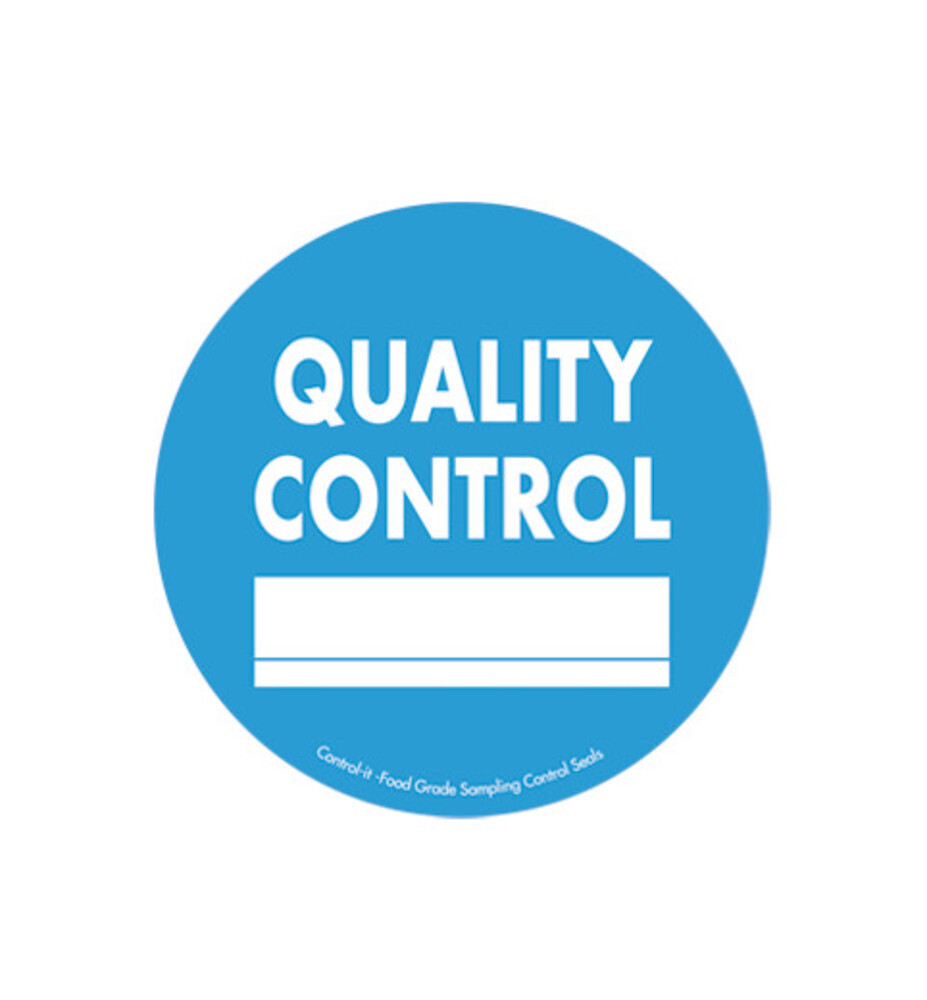 Metal detectable control seal, QUALITY CONTROL, 1000 pieces