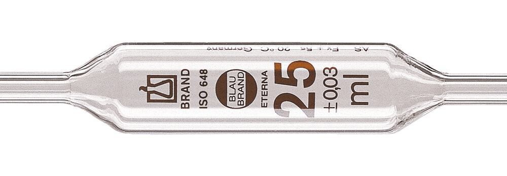 Volumetric pipettes BLAUBRAND® ETERNA 1 marking class AS, 1 ml, 12 pieces