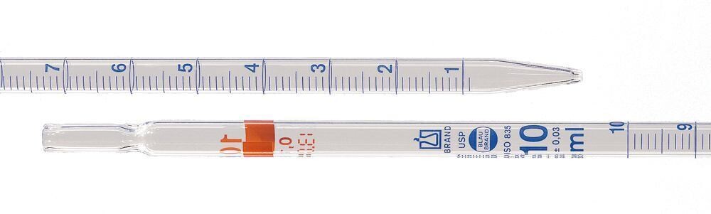 Measuring pipettes BLAUBRAND® type 2 class AS, USP, 5 ml, Division, 0.05 ml, 12 pieces
