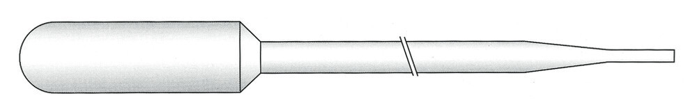 Pasteur pipettes no scale, 7 ml, very long, Sterile, individual, 300 mm, 100 pieces