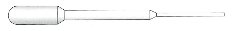 Pipette Pasteur senza scala, 3 ml, siringhe lunghe, per cuvette, sterili, 50 x 10, 155 cm, 500 pezzi