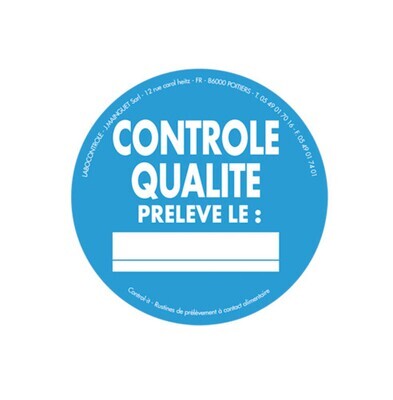 Sigillo di controllo metal detector, CONTRÔLE QUALITE - PRELEVE LE, 1000 pezzi