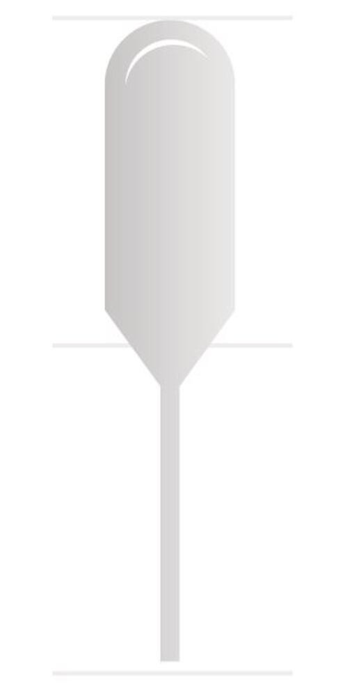 Pasteur pipettes no scale 1 ml, fine tip, 500 pieces