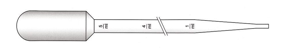 Pasteurpipetten mit Skala. Füllvolumen 6,2 ml, steril, 12 x 20, 240 Stück
