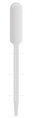 Pipetas Pasteur sin escala 6 ml, apertura ancha, 250 piezas