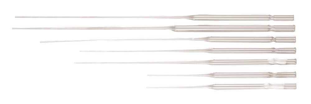 Pasteur pipettes without cotton plug, 2.5 ml, 270 mm, Tip length, 160 mm, 1000 pieces