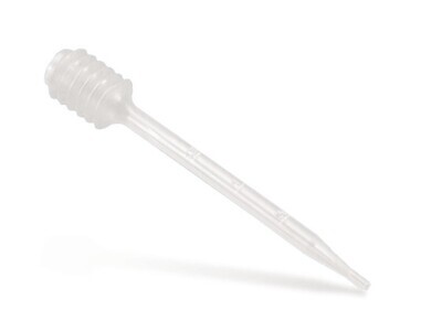 Pipetas Pasteur con fuelle graduado, 1,5 ml, 134 mm, 100 unidades