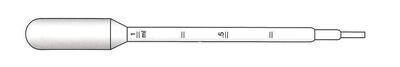 Pasteur pipettes with scale Filling volume 3.4 ml, 1 ml, Sterile, 25 x 20, 155 mm, 500 pieces