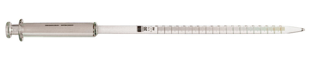 Suction flask knife pipette, 20 ml, Division, 0.1 ml, 1 piece